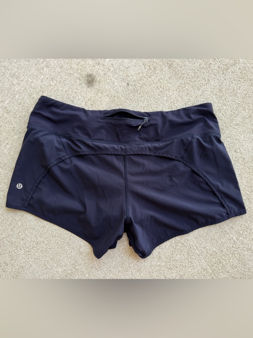 LULU LEMON athletica Navy Women's Athletic Shorts - Picture 3 of 5